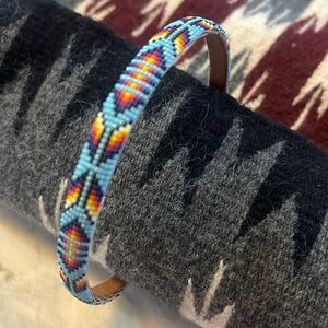 Traditional beaded Navajo headband